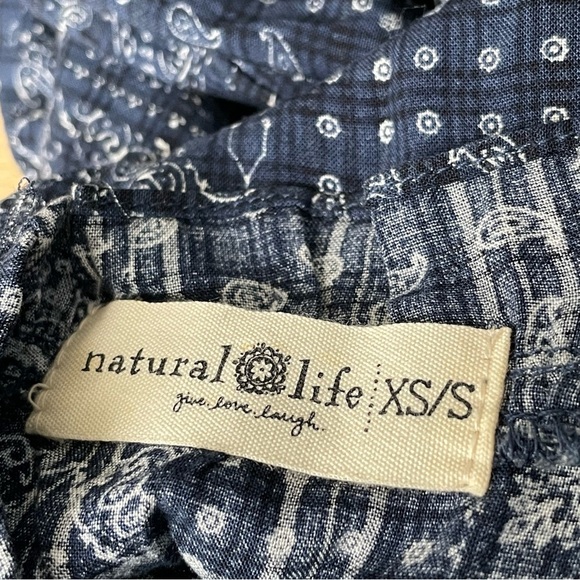 Natural Life Blue Bandana Print Spaghetti Strap Maxi Dress - 47231 - Picture 3 of 11